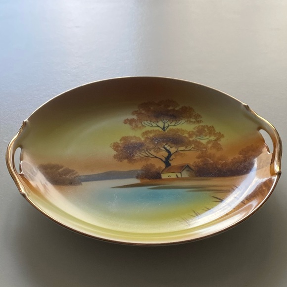 Scenic Ceramic Plate with Handles - Picture 2 of 7